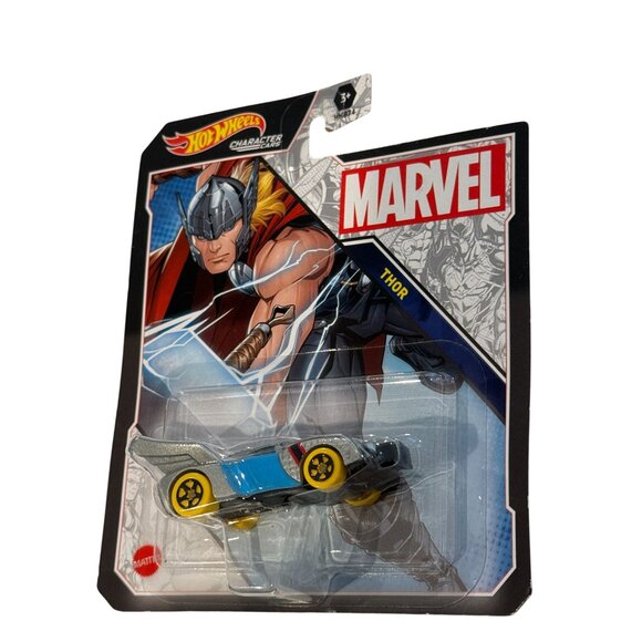 Hot Wheels Marvel Thor Character Car Avengers Die-Cast 2024 - Picture 4 of 4